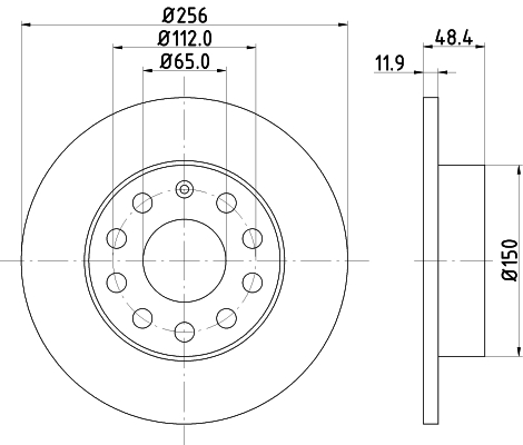 Picture of MINTEX - MDC1679C - Brake Disc (Brake System)
