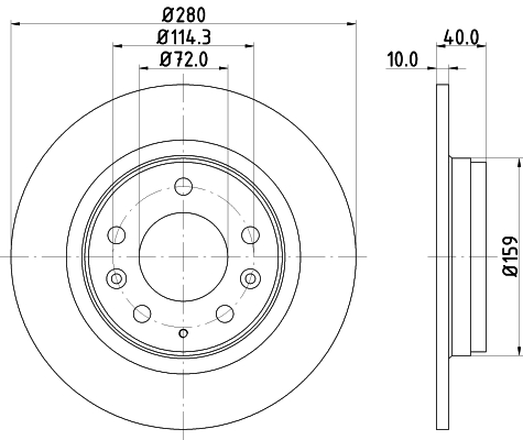 Picture of MINTEX - MDC1665C - Brake Disc (Brake System)