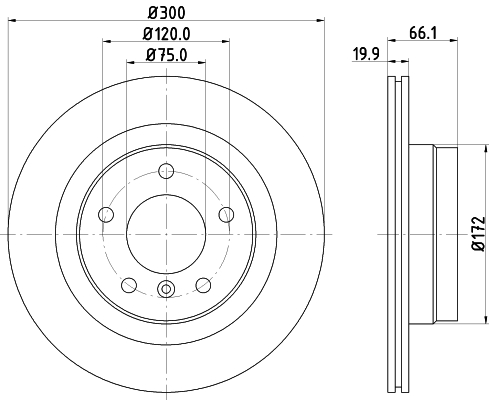 Picture of MINTEX - MDC1647C - Brake Disc (Brake System)