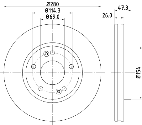 Picture of MINTEX - MDC1780C - Brake Disc (Braking System)