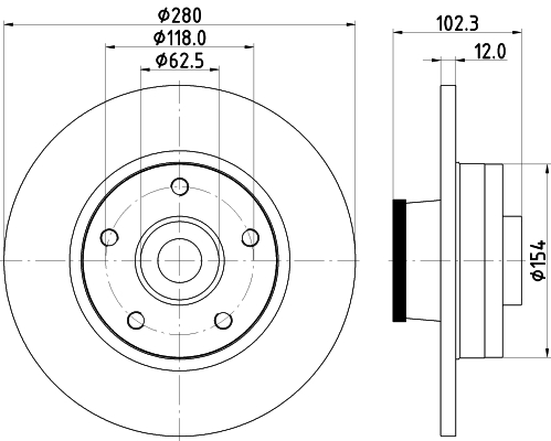 Picture of MINTEX - MDC1764 - Brake Disc (Brake System)