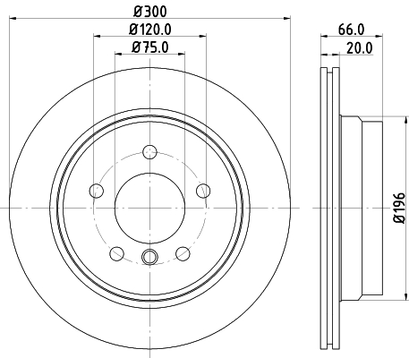 Picture of MINTEX - MDC2232 - Brake Disc (Brake System)