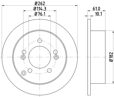 Picture of MINTEX - MDC2125 - Brake Disc (Brake System)