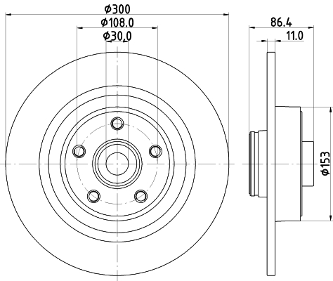 Picture of MINTEX - MDC1889 - Brake Disc (Brake System)