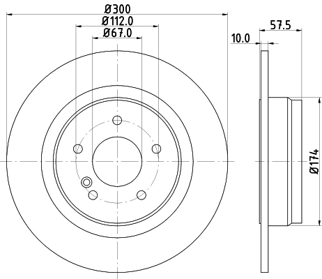 Picture of MINTEX - MDC2025C - Brake Disc (Brake System)