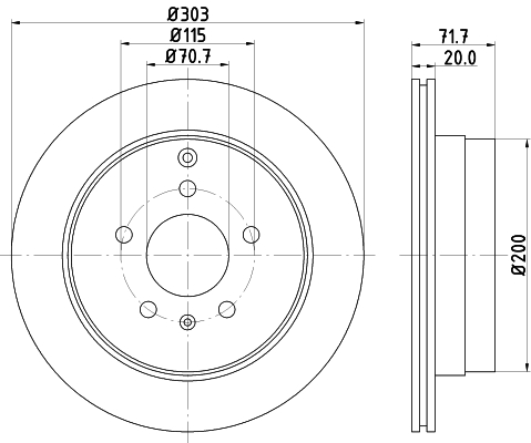Picture of MINTEX - MDC2020 - Brake Disc (Brake System)