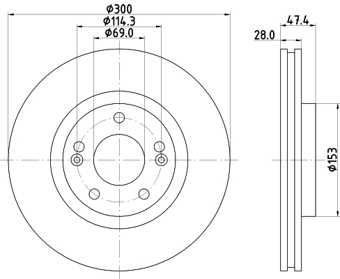 Picture of MINTEX - MDC2045 - Brake Disc (Brake System)