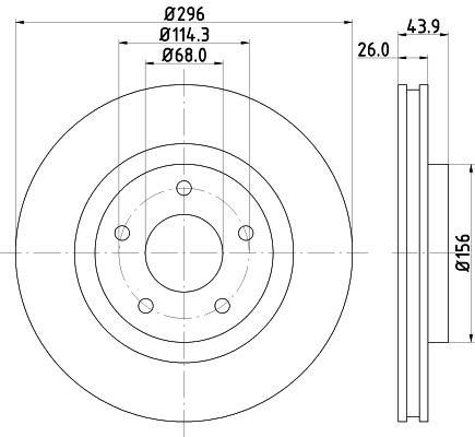 Picture of MINTEX - MDC1905C - Brake Disc (Brake System)