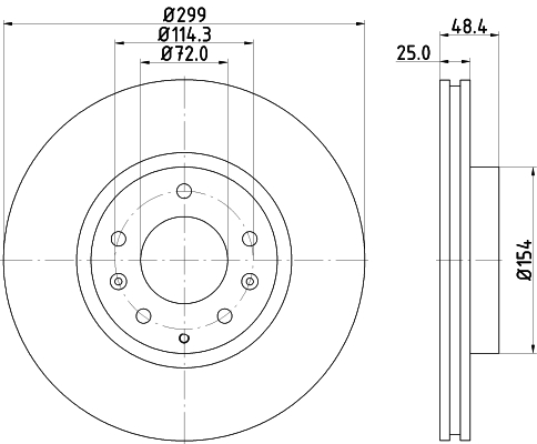 Picture of MINTEX - MDC2091 - Brake Disc (Brake System)