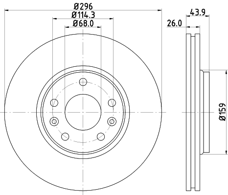 Picture of MINTEX - MDC2196 - Brake Disc (Brake System)