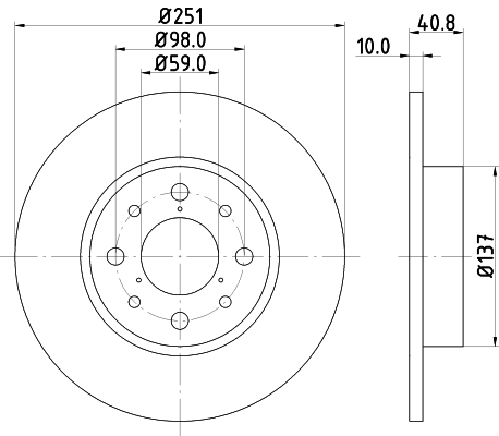 Picture of MINTEX - MDC2237 - Brake Disc (Brake System)