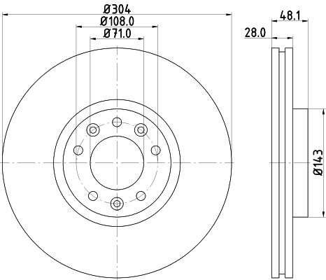 Picture of MINTEX - MDC2293 - Brake Disc (Brake System)