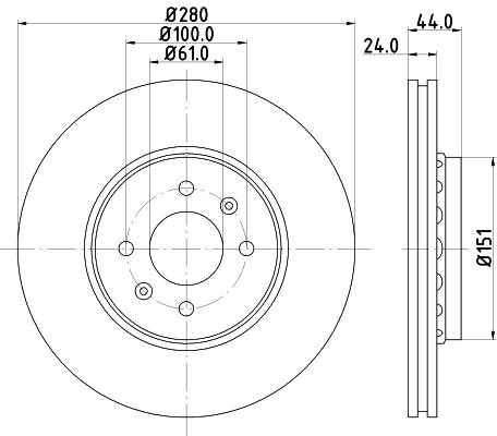 Picture of MINTEX - MDC2515C - Brake Disc (Brake System)