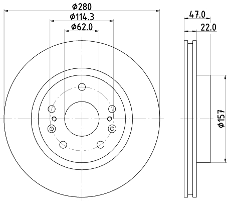 Picture of MINTEX - MDC2611 - Brake Disc (Brake System)