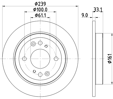 Picture of MINTEX - MDC2870C - Brake Disc (Brake System)