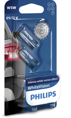 Picture of Philips W5W 12V 5W WhiteVision Pair