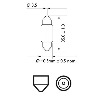 Picture of PHILIPS - 12844CP - Bulb, licence plate light (Lights)