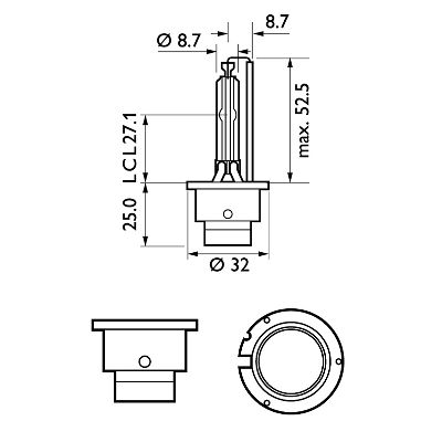 Picture of Philips D4S 42V 35W Vision Xenon Headlight Bulb