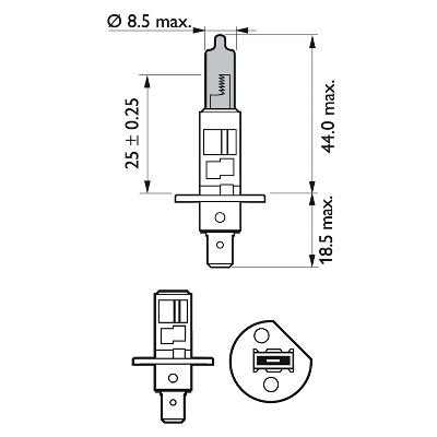 Picture of PHILIPS - 12258WVUB1 - Bulb, cornering light (Lights)