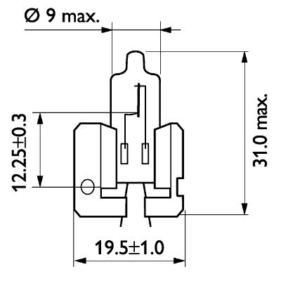 Picture of Philips H2 12V 55W  Vision Halogen Bulb
