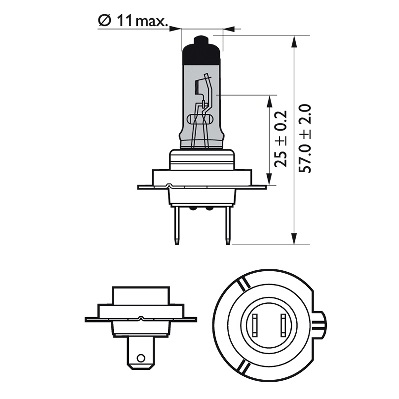 Picture of PHILIPS - 12972WVUSM - Bulb, spotlight (Lighting System, universal)