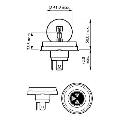 Picture of PHILIPS - 12620B1 - Bulb, spotlight (Lights)