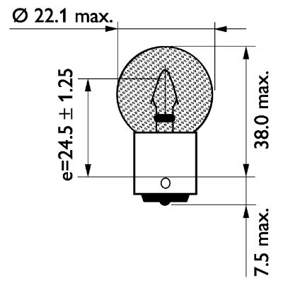 Picture of Bulb -  stop light - PHILIPS - 13401CP