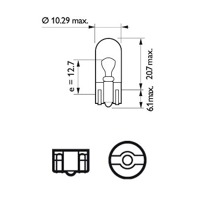 Picture of PHILIPS - 13961CP - Bulb, indicator (Signal System)