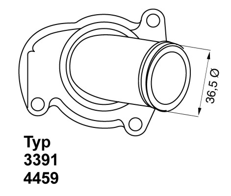 Picture of BorgWarner (Wahler) - 4459.92D - Thermostat, coolant (Cooling System)