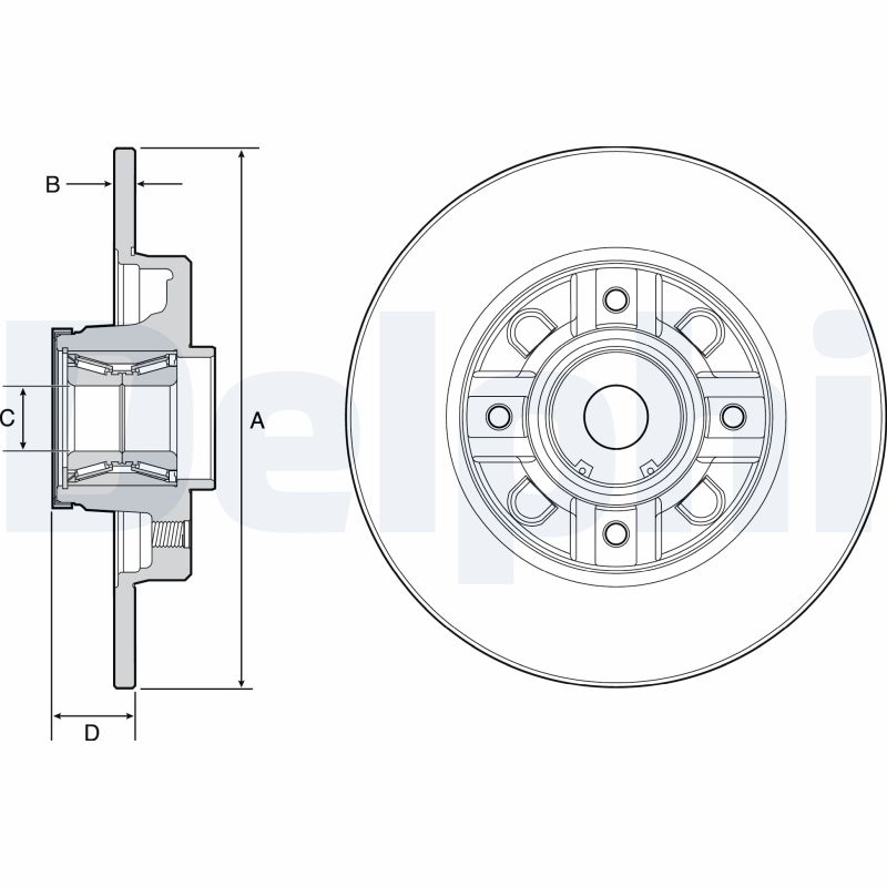 Slika DELPHI - BG9116RS - Kočioni disk (Kočioni uređaj)