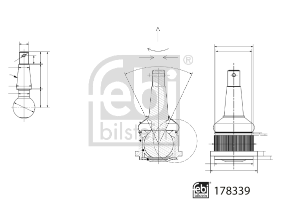 Picture of FEBI BILSTEIN - 178339 - Ball Joint (Wheel Suspension)