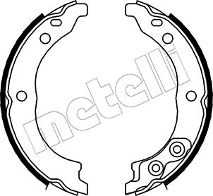 METELLI - 53-0089 - Komplet kočionih papuča, ručna kočnica (Kočioni uređaj)