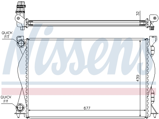 Picture of NISSENS - 60235A - Radiator, engine cooling (Cooling System)