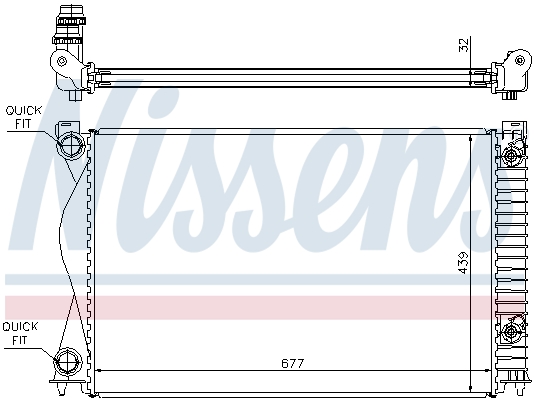 Picture of NISSENS - 60237A - Radiator, engine cooling (Cooling System)