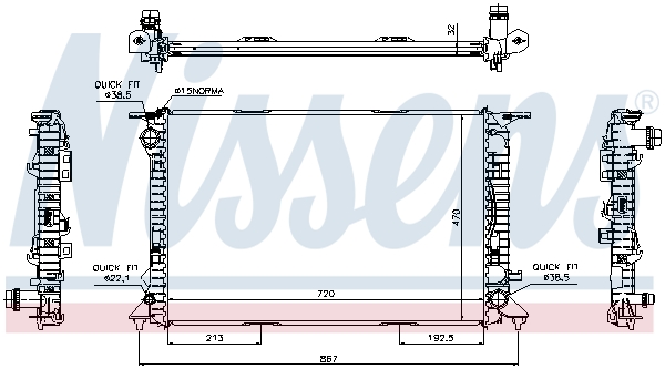 Picture of NISSENS - 60317 - Radiator, engine cooling (Cooling System)