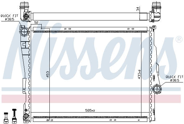 Picture of NISSENS - 60782 - Radiator, engine cooling (Cooling System)