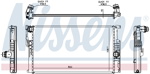Picture of NISSENS - 60814 - Radiator, engine cooling (Cooling System)