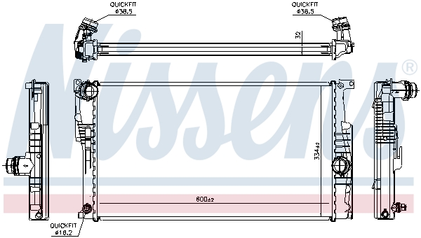 Picture of NISSENS - 60815 - Radiator, engine cooling (Cooling System)