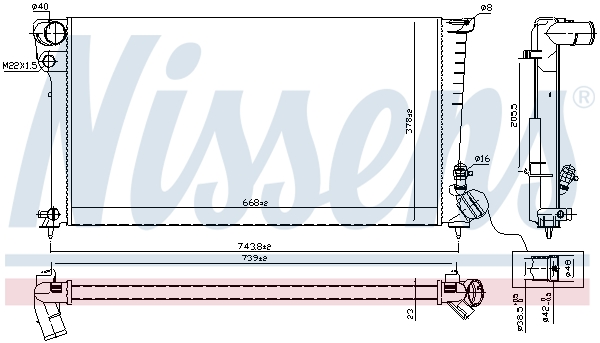 Picture of NISSENS - 61315 - Radiator, engine cooling (Cooling System)