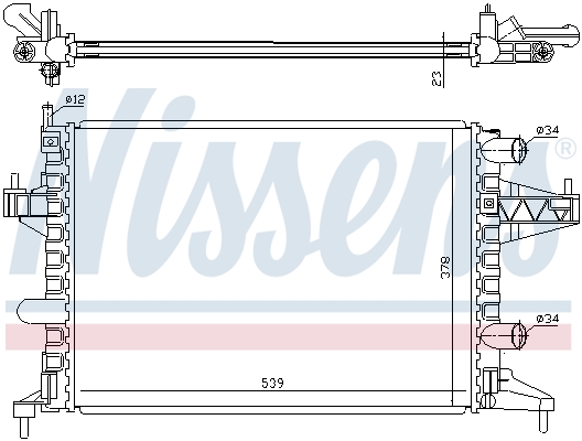 Picture of NISSENS - 63007 - Radiator, engine cooling (Cooling System)