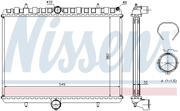Picture of NISSENS - 63621A - Radiator, engine cooling (Cooling System)