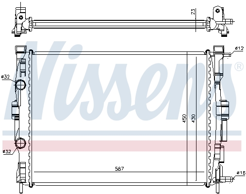 Picture of NISSENS - 63764 - Radiator, engine cooling (Cooling System)