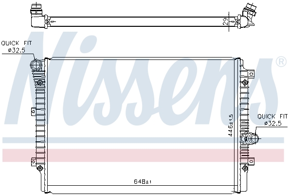 Picture of NISSENS - 65336 - Radiator, engine cooling (Cooling System)