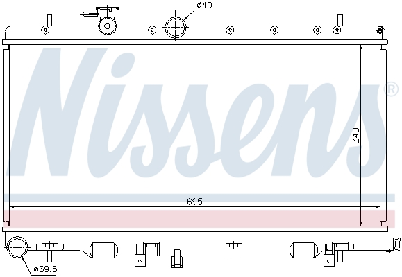 Picture of NISSENS - 67708 - Radiator, engine cooling (Cooling System)
