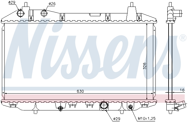 Picture of NISSENS - 68147 - Radiator, engine cooling (Cooling System)
