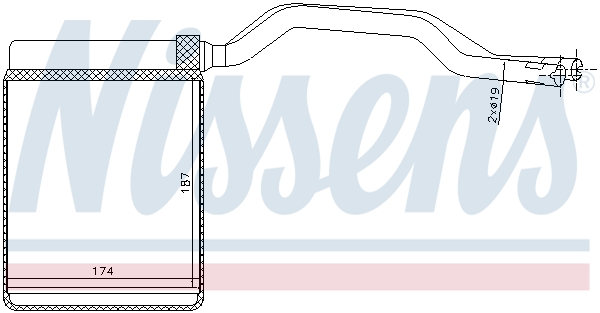 Picture of NISSENS - 71777 - Heat Exchanger, interior heating (Heating/Ventilation)