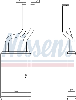 Picture of NISSENS - 73457 - Heat Exchanger, interior heating (Heating/Ventilation)