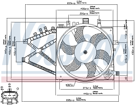 Picture of Fan -  engine cooling - NISSENS - 85190