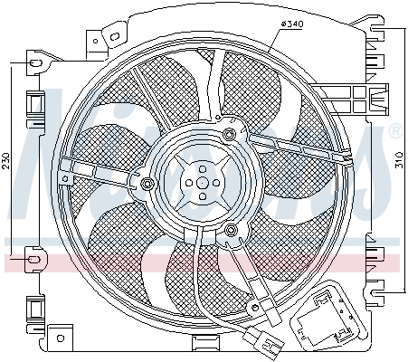 Picture of NISSENS - 85598 - Fan, radiator (Cooling System)