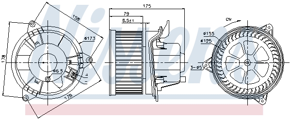 Picture of NISSENS - 87122 - Interior Blower (Heating/Ventilation)